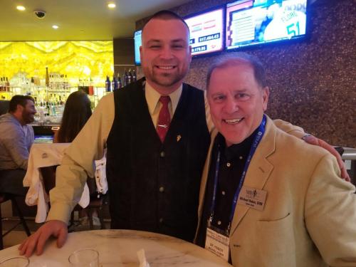 Dr. Hogg with his dear friend and colleague, Dr. Michael Huber, senior clinician and head of the equine department at Oregon State University.