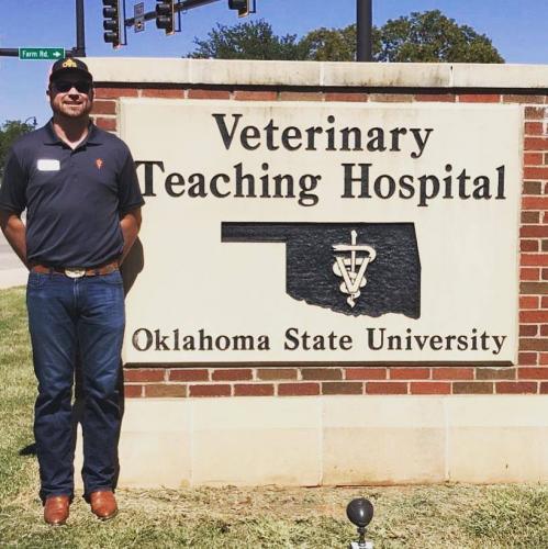 Dr. Hogg chose Oklahoma State University to fulfill his clinical rotations for the final year of his veterinary curriculum. Oklahoma is well known for their strong equine program.